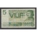 Hollands 5 gulden bankbiljet 1966