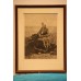 Naar Artz, D.A.C. 18-12-1837/ 8-11-1890 Prent, in lijst. (19ᵉ eeuw) Vissersvrouw in de duinen