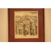 R. de Hooghe, Kopergravure in lijst,(18ᵉ eeuw) Poort met mensen, Joodse begraafplaats 
