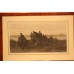 Naar Jozef Israël,Houtgravure, in lijst, 19ᵉeeuw. Stoet vissers met drenkeling op het strand