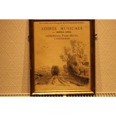Druk in lijst (19ᵉ eeuw) 1895  Soireé musical