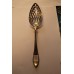 Greup Zilver(1888) Ajour fruitlepel met parelrand om steel