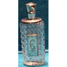 Nederlands gekeurd (19ᵉ eeuws) Zilver Kristal Parfum flesje in Rococo stijl zonder stop