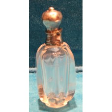 Nederlands gekeurd (19ᵉ eeuws) Zilver Kristal Parfum flesje in Rococo stijl zonder stop