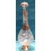Nederlands gekeurd (19ᵉ eeuws) Zilver Kristal Parfum flesje in Rococo stijl met stop