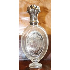 Hollands Zilver (20ᵉ eeuw)  Parfumflesje met zilveren hals en dop met stop