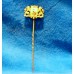Goud  (19ᵉ eeuw) Dasspeld
Dasspeld met Haagse ooievaar en diamant
