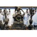 Spelter
Pendule met twee kandelaars