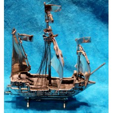 Zilver miniatuur (20ᵉ eeuw)Portugees vlaggenschip van Columbus