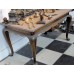 Tafel (19ᵉ eeuw)Mahonie houten rechthoekige Queen Anne tafel