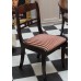 Biedermeier stijl Stoelen (19ᵉ eeuw)
Mahoniehout gebogen rug de zitting met verticaal gestreepte stof bekleed