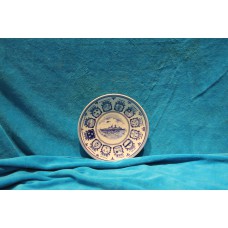 Aardewerk  (20ᵉ eeuw)
Blauw bordje Wapenschilden van kapteins oorlogschepen