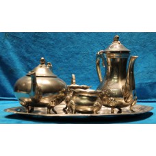 RVS   (20ᵉ eeuw) 
4 delige koffie theeset