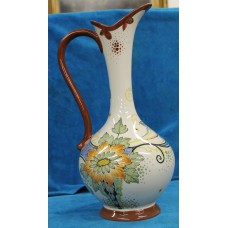 van Gijzel Gouds Plateel Aardewerk (20ᵉ eeuw)
Schenkvaas met bloem decor