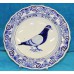 Delfts Blauw Aardewerk   (20ᵉ eeuw) SierbordPrijsbord  met decor van een duif