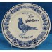 Delfts Blauw Aardewerk   (20ᵉ eeuw) SierbordPrijsbord  met decor van een duif