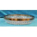 Kristal met Silver plate (20ᵉ eeuw)Nootjesschaal met plate rand