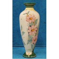 Gouds plateel (20ᵉ eeuw) Vaas met bloem decor