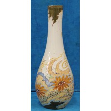 Gouds plateel (20ᵉ eeuw) Vaas met bloem decor