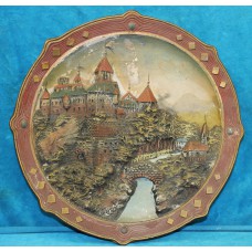 Aardewerk (20ᵉ eeuw) SierbordDecor van een Kasteel