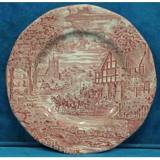 Wedge Wood Aardewerk transferdecor (20ᵉ eeuw) SierbordDecor van Postkoets
