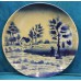Chodziez Blauw aardewerk sjabloondecor (20ᵉ eeuw) Sierbord
Decor van Boerderij