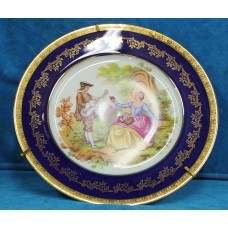 Limoges Porselein (20ᵉ eeuw) Sierbord Decor van verliefd paar