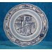 Blauw aardewerk (1985/1986) HB542 SierbordMet decor van de rokerij