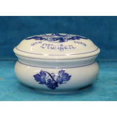 Meissen Porselein (20ᵉ eeuw)Dekselbakje ter ere van 1000 jaar stad Meissen