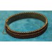 Zilver en steen (20ᵉ eeuw)
Slavenarmband met zilver en zwarten steentjes gezet in drie rijen