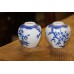 Chinees Aardewerk (20ᵉ eeuw)  2 Vaasjes met bloesem decor