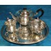 Sheffield Zilver (1900)  Koffie set in Voictoria stijl Gewicht: Circa 762 gram
