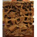 Balinees (2ᵉ helft 20ᵉ eeuw ) Hout Wandpaneel met schrijnwerk van Prins en Prinses