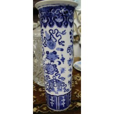 Chinees (20e eeuw) Vaas met blauw decor