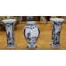Delft Blauw porselein  (20ᵉ eeuw)
Kaststel met decor van vissersschepen molen en dorpje
(deksel manco)