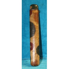 Japans (19ᵉ eeuw) Papier mache Kiseruzutsu met muntjes decor