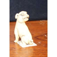 Chinees (19e eeuw) Ivoor Netsuke uitgesneden Hond