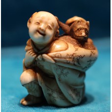Japan (19ᵉ century) Ivoor Okimono. Netsuke