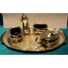 Engeland (20ᵉ eeuw) Zilver 4-delig diner set