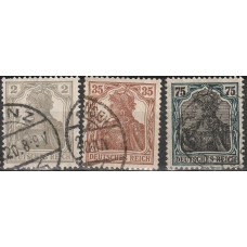 Reich Michel nr. 102-104 Gebruikt
