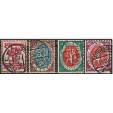Reich Michel nr. 107-110 Gebruikt