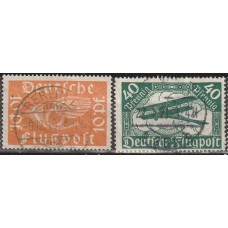Reich Michel nr. 111-112 Gebruikt