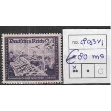 Reich Michel nr. 893 VI Postfris Plaat fout