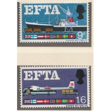 Michel nr. 444-445 Y Postfris Stanley Gibbons nr. 715-716 p