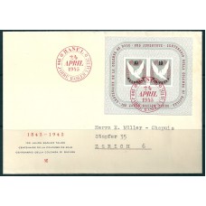 Zwitserland Michel Blok 12 op brief