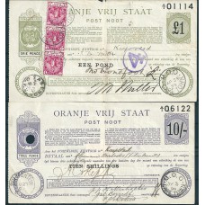 Oranje Vrij Staat 6 Postwissels 1898/1899