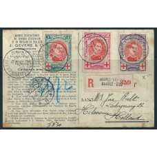 België Michel 110, 111 en 112C (OPC 132, 133 en 134A) op prentbriefkaart