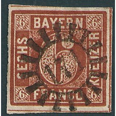 Duitsland Bayern Mi 4 II plaat I gebruikt