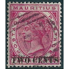 Mauritius SG 118b dubbele opdruk