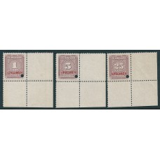 Suriname NVPH Port P33-P35 met Specimen postfris